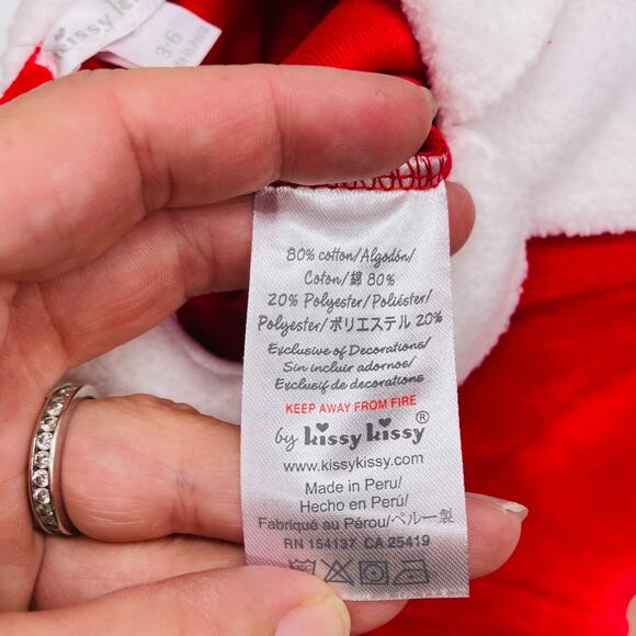 NWT Kissy Kissy 0-3M Santa Sleigh Velour Playsuit - Picture 5 of 5